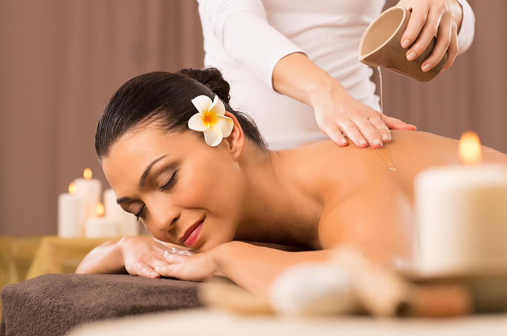 Aroma-Öl Massage